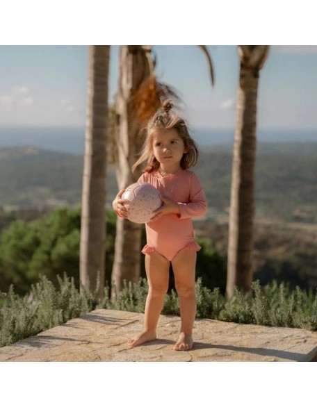 Едноделен костим за капење Pink Sunny Flowers 74/80 - Little Dutch