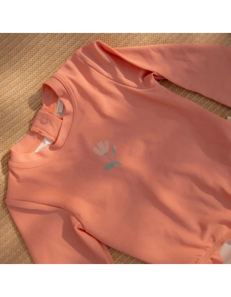 Едноделен костим за капење Pink Sunny Flowers 74/80 - Little Dutch