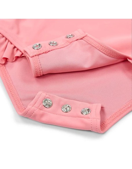 Едноделен костим за капење Pink Sunny Flowers 74/80 - Little Dutch