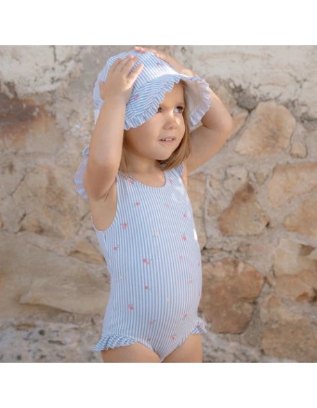 Женски купачи Blue Sunny Flowers 86/92 - Little Dutch