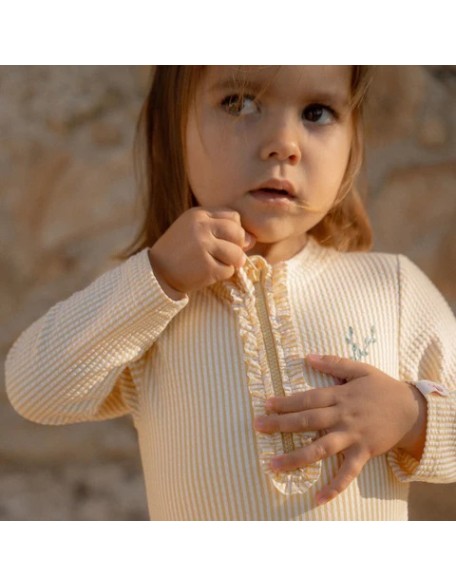 Едноделен костим за капење Yellow Ocean Treasures 74/80 - Little Dutch