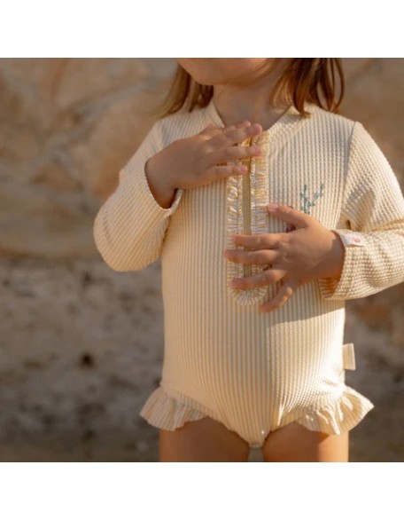 Едноделен костим за капење Yellow Ocean Treasures 74/80 - Little Dutch