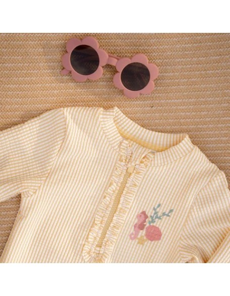 Едноделен костим за капење Yellow Ocean Treasures 74/80 - Little Dutch