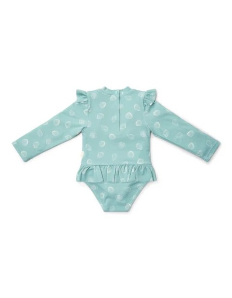 Едноделен костим за капење Green Ocean Treasures 62/68 - Little Dutch