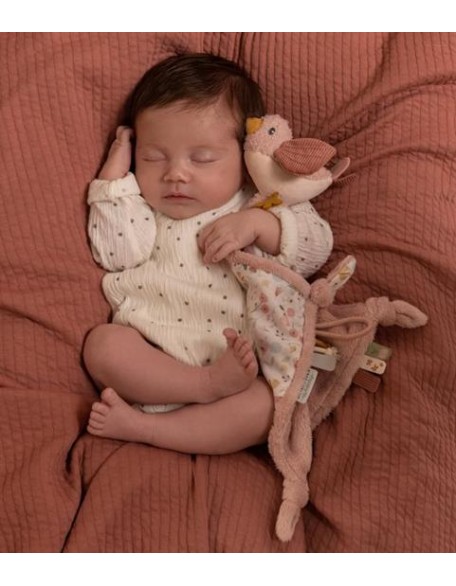 Мека играчка и држач за цуцла - Flowers and Butterflies, Little Dutch