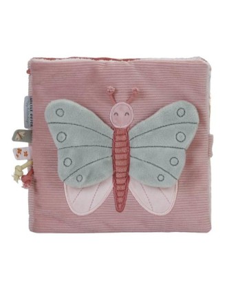 Мека книга со активности за бебе - Flowers and Butterflies, Little Dutch