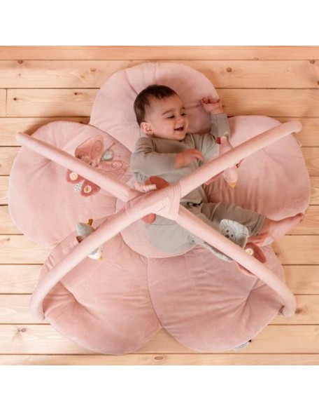 Мека подлога со висечки активности - Flowers and Butterflies, Little Dutch