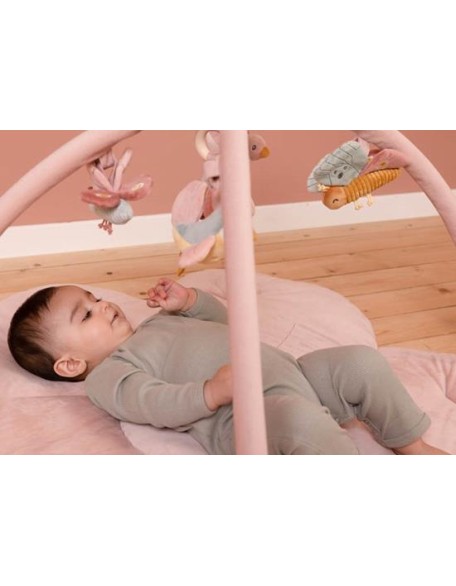 Мека подлога со висечки активности - Flowers and Butterflies, Little Dutch