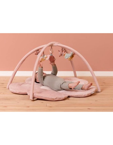 Мека подлога со висечки активности - Flowers and Butterflies, Little Dutch