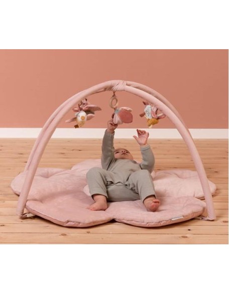 Мека подлога со висечки активности - Flowers and Butterflies, Little Dutch