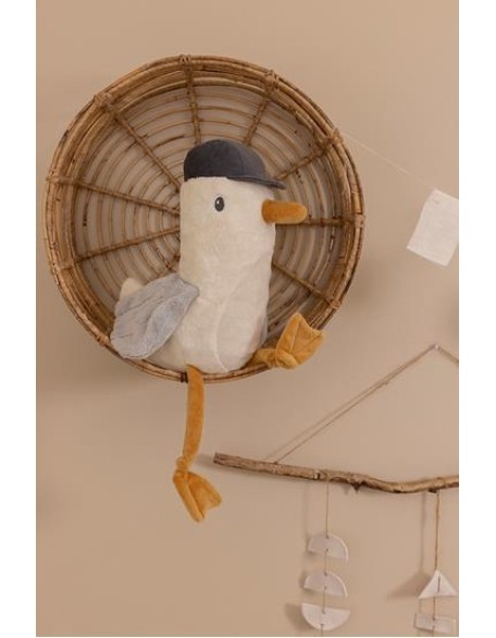 Мека играчка галебот Џек 30 см - Sailors Bay, Little Dutch