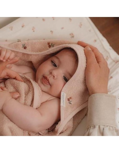 Бањарка пешкир со вез - розева 100x100, Little Dutch