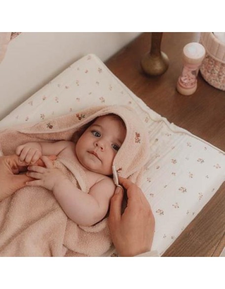 Бањарка пешкир со вез - розева 100x100, Little Dutch