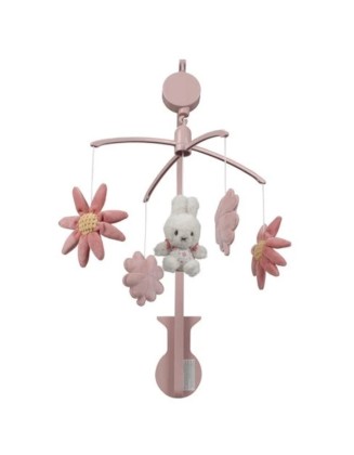 Музичка вртелешка со меки играчки - Miffy lucky blossom, Little Dutch