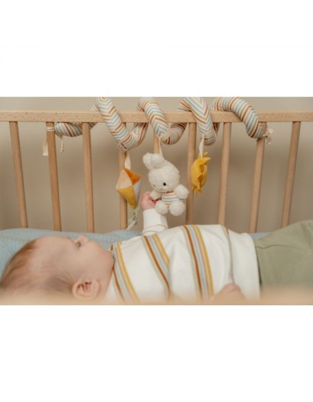 Мека спирала со активности - Miffy, Vintage Sunny Stripes, Little Dutch