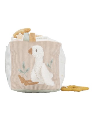 Мека коцка со активности - Newborn Naturals, Little Dutch