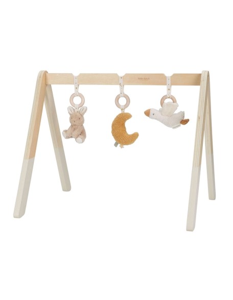 Дрвена постојка со активности - Newborn Naturals, Little Dutch