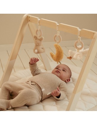 Дрвена постојка со активности - Newborn Naturals, Little Dutch