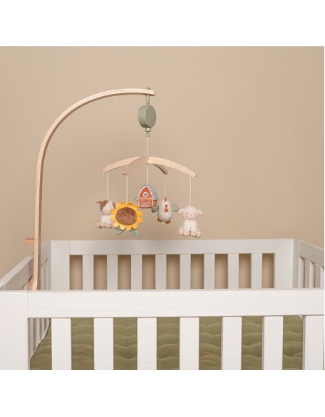 Музичка вртелешка со меки играчки - Little farm, Little Dutch