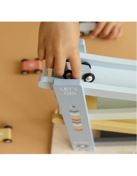 Дрвена тркачка патека со автомобили - Little Dutch