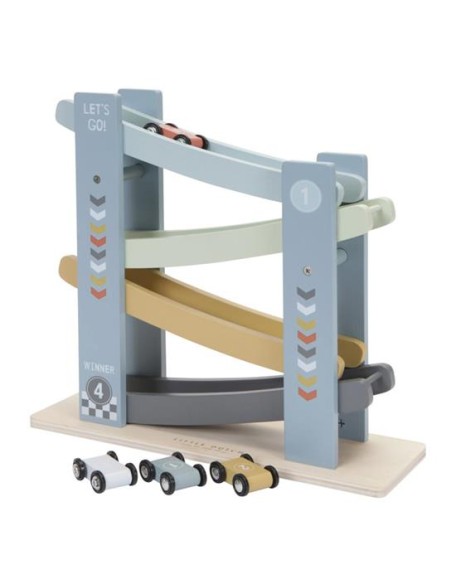 Дрвена тркачка патека со автомобили - Little Dutch
