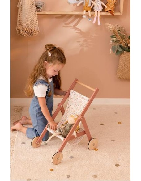 Количка за кукли - Flowers and Butterflies, Little Dutch