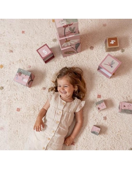 Кула од коцки за редење - Flowers and Butterflies, Little Dutch