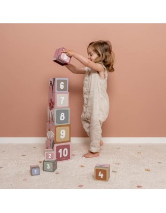 Кула од коцки за редење - Flowers and Butterflies, Little Dutch