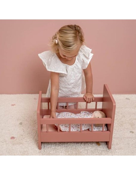 Креветче за кукли со постелнина -  Little Dutch