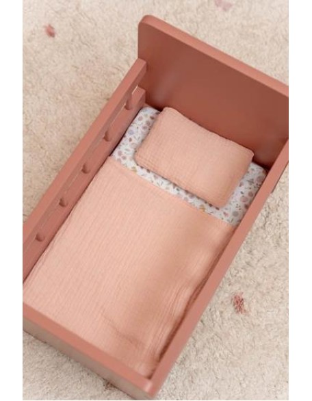 Креветче за кукли со постелнина -  Little Dutch