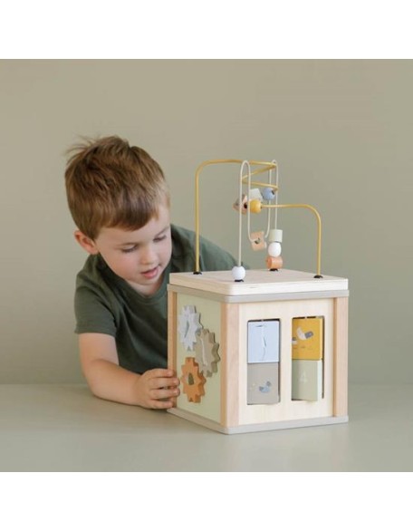 Дрвена коцка со активности - Little Goose, Little Dutch