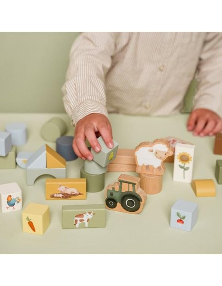 Сет дрвени коцки - Little Farm, Little Dutch Сет дрвени коцки - Little Farm, Little Dutch