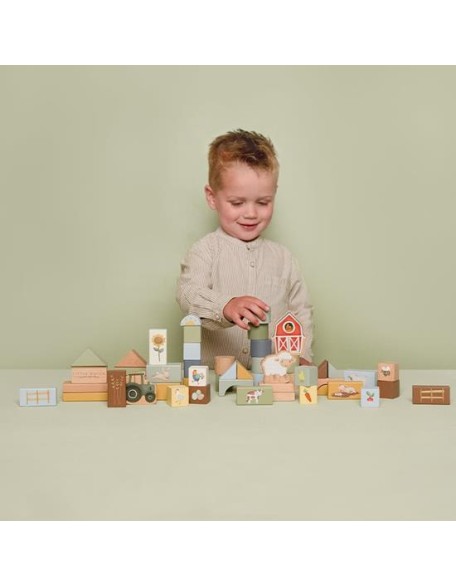 Сет дрвени коцки - Little Farm, Little Dutch Сет дрвени коцки - Little Farm, Little Dutch