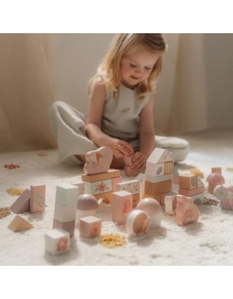 Сет дрвени коцки - Fairy Graden, Little Dutch