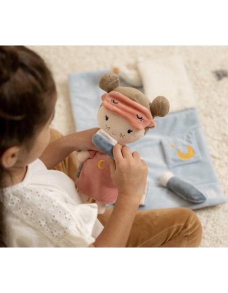 Кукла Роса - сет за спиење во торбичка за носење, Little Dutch