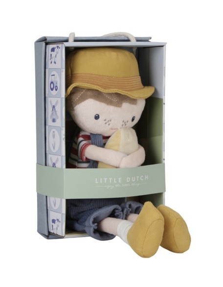Мека кукла Џим фармер - 35 см, Little Dutch