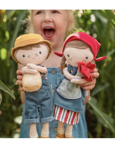 Мека кукла Џим фармер - 35 см, Little Dutch