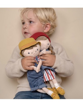 Мека кукла Роса фармерка - 35 см, Little Dutch