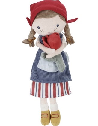 Мека кукла Роса фармерка - 35 см, Little Dutch