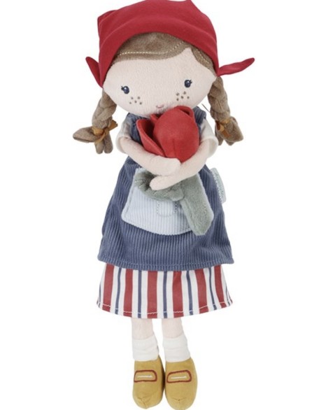 Мека кукла Роса фармерка - 35 см, Little Dutch
