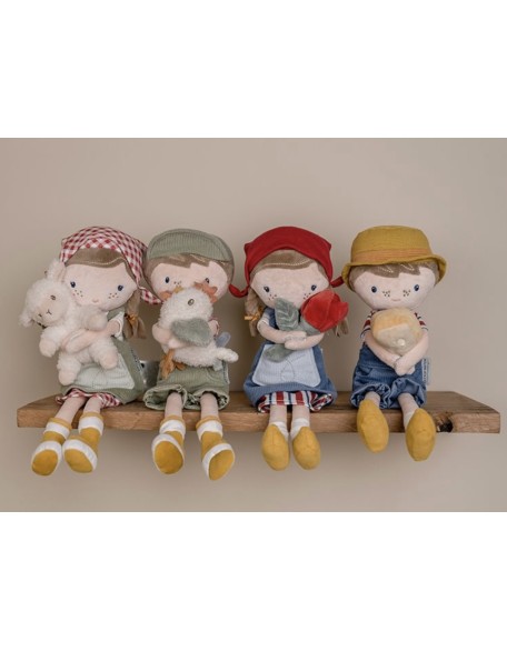 Мека кукла Роса фармерка - 35 см, Little Dutch