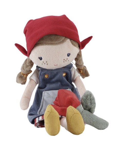 Мека кукла Роса фармерка - 35 см, Little Dutch