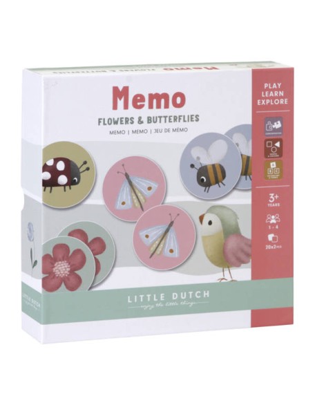Мемориски картички - Flowers and Butterflies, Little Dutch