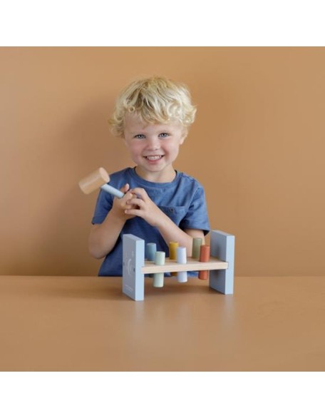 Табла за удирање со чекан - сина, Little Dutch