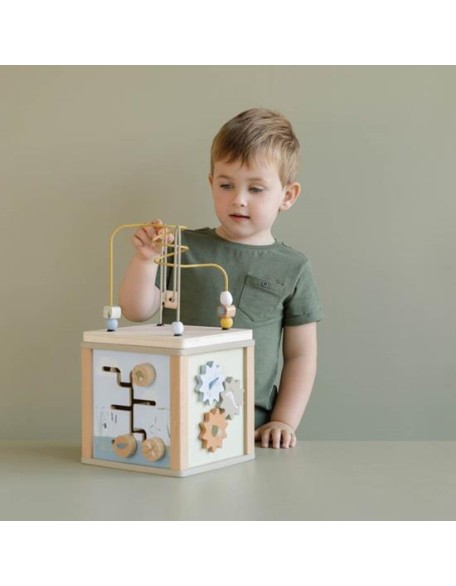 Дрвена коцка со активности - Little Goose, Little Dutch