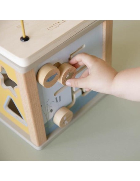 Дрвена коцка со активности - Little Goose, Little Dutch