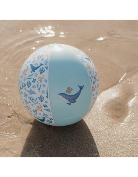 Топка за плажа Ocean Dreams Blue 35 см - Little Dutch