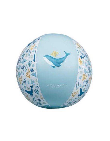 Топка за плажа Ocean Dreams Blue 35 см - Little Dutch