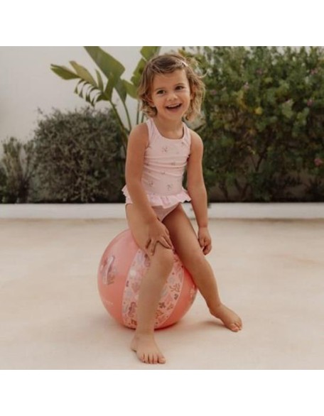 Топка за плажа Ocean Dreams Pink 35 см - Little Dutch