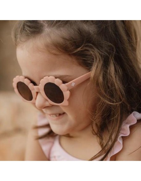 Детски очила за сонце - Shell Shape Old Pink, Little Dutch